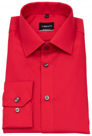 Venti Hemd - Modern Fit - Kentkragen - rot