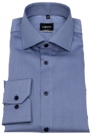 Venti Hemd - Modern Fit - Twill - blau