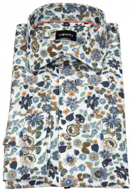 Venti Hemd - Modern Fit - Under Button Down - Print - mehrfarbig