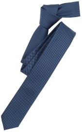 Venti Krawatte - Slim - schmale Breite - mit Seide - Struktur - blau