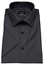 Venti Short Sleeve Shirt - Modern Fit - Anthracite
