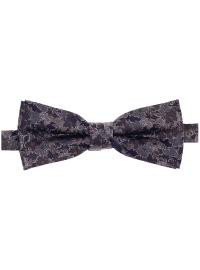 Venti Schleife / Fliege - Seide - florales Muster - beige