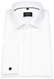 Venti Smokinghemd - Modern Fit - verdeckte Leiste - UMA - weiß