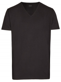 Venti T-Shirt Doppelpack - Modern Fit - V-Neck - schwarz - ohne OVP