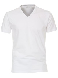 Venti T-Shirt Two-pack - Modern Fit - V-Neck - White