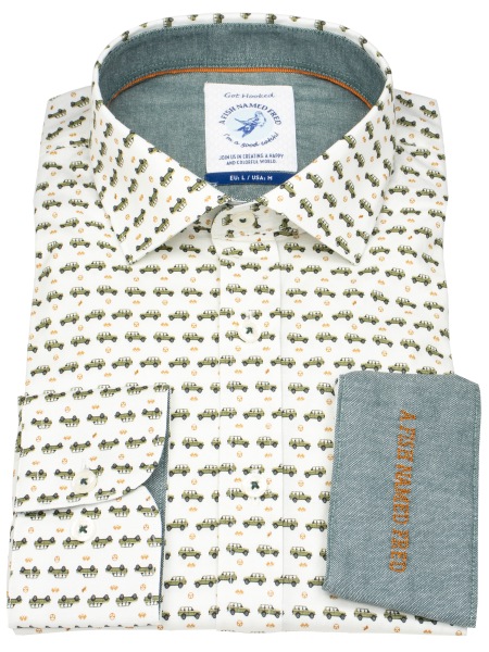 A Fish Named Fred Hemd - Modern Fit - Print - Geländewagen - mehrfarbig - 32.005 101 