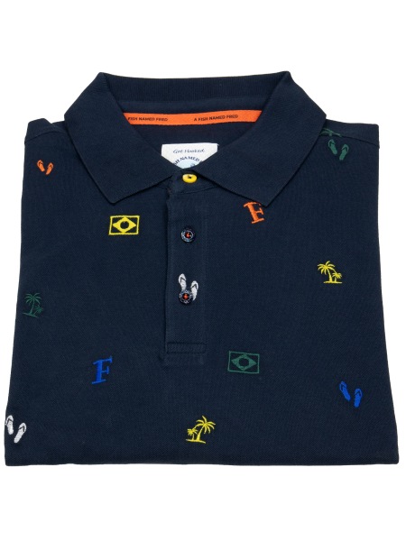 A Fish Named Fred Poloshirt - Modern Fit - dunkelblau - 26.03.328 