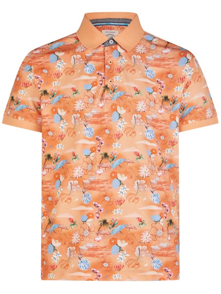 A Fish Named Fred Poloshirt - Modern Fit - Tropical - koralle - 28.310 454 