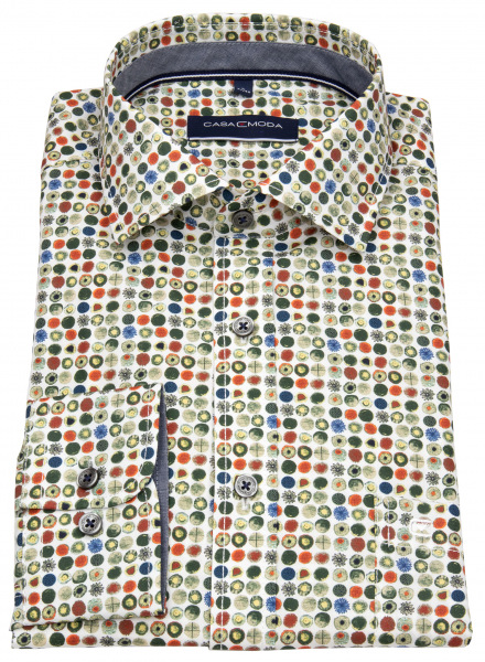 Casa Moda Hemd - Casual Fit - Print - mehrfarbig - extra langer Arm 72cm - 423808302 600 