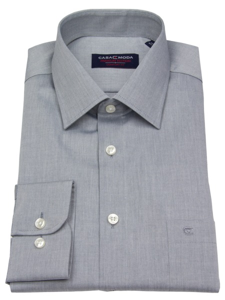 Casa Moda Hemd - Comfort Fit - Chambray - grau - extra kurzer Arm 58cm - ohne OVP - 006058 705 