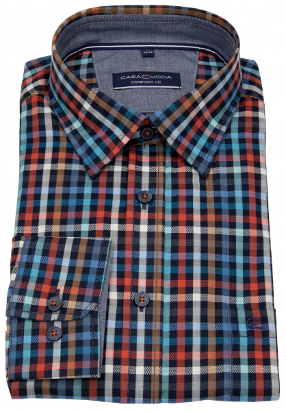 Casa Moda Hemd - Comfort Fit - mehrfarbig kariert - 434047300 450 