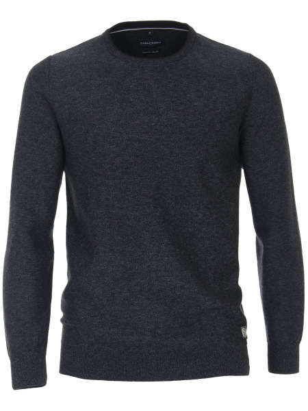 Casa Moda Pullover - Rundhals-Ausschnitt - mit Kaschmir - dunkelblau - 423913500 135 