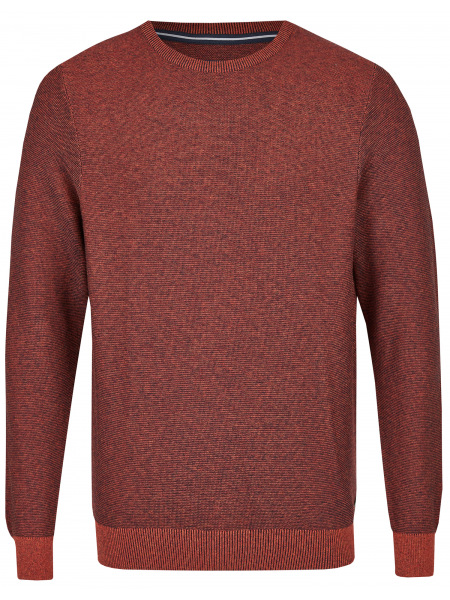 Casa Moda Pullover - Rundhals-Ausschnitt - mit Kaschmir - rotorange - 403480600 484 