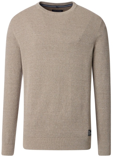 Casa Moda Pullover - Rundhals Ausschnitt - Struktur - beige - 454382600 624 