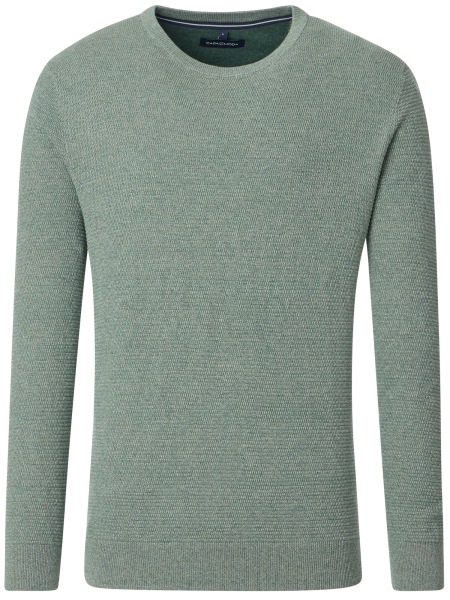 Casa Moda Pullover - Rundhals Ausschnitt - Struktur - grün - 454382600 369 