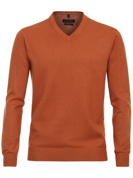 Casa Moda Pullover - V-Ausschnitt - orange - 004430 499 