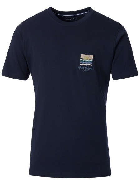 Casa Moda T-Shirt - Regular Fit - Long Beach - dunkelblau - 954436900 105 