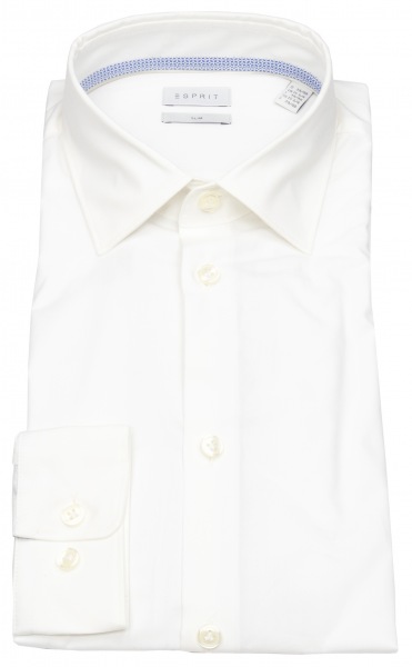 Esprit Hemd - Slim Fit - Kentkragen - weiß - 998EO2F801 100 
