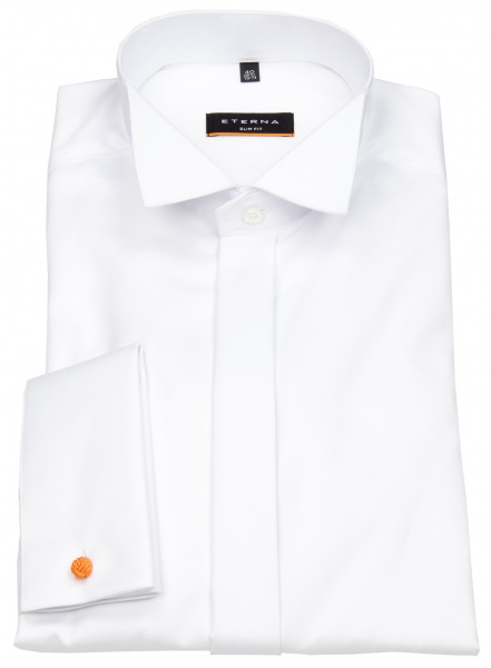 Eterna Galahemd - Slim Fit - Kläppchenkragen - Umschlagmanschette - weiß - 8817 F362 00 