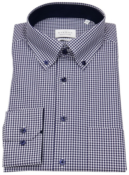 Eterna Hemd - Comfort Fit - Button Down - dunkelblau / weiß - 8913 E146 16 