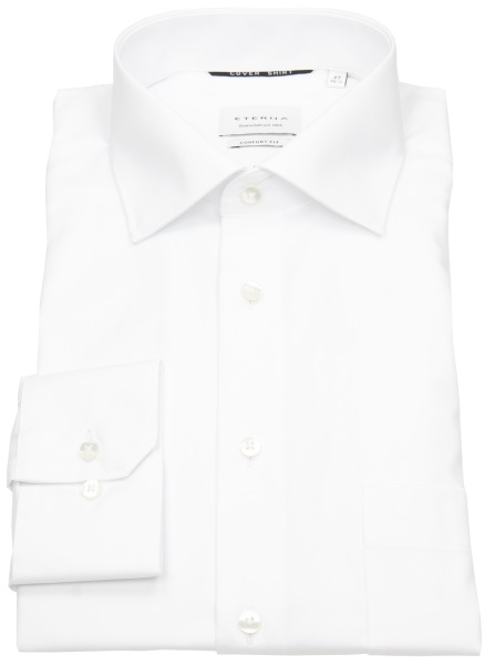 Eterna Hemd - Comfort Fit - Cover Shirt blickdicht - weiß - extra langer Arm 72cm - 8817 E19K 00 Al=72 