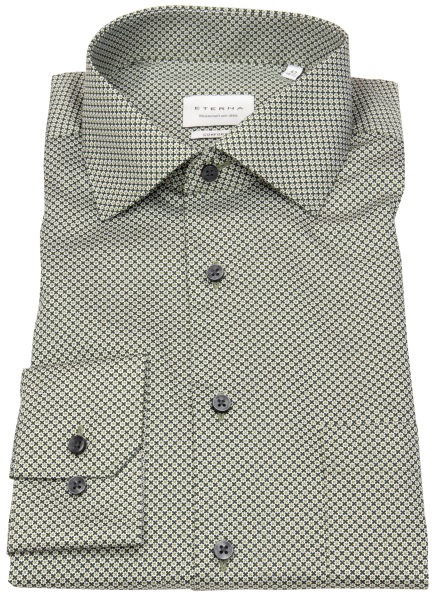 Eterna Hemd - Comfort Fit - Kentkragen - Kontrastknöpfe - dunkelgrün - 4002 E19K 48 