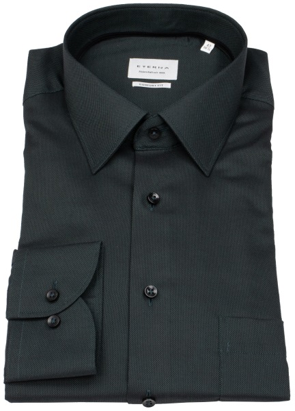Eterna Hemd - Comfort Fit - Kentkragen - Struktur - dunkelgrün - 8464 E181 49 