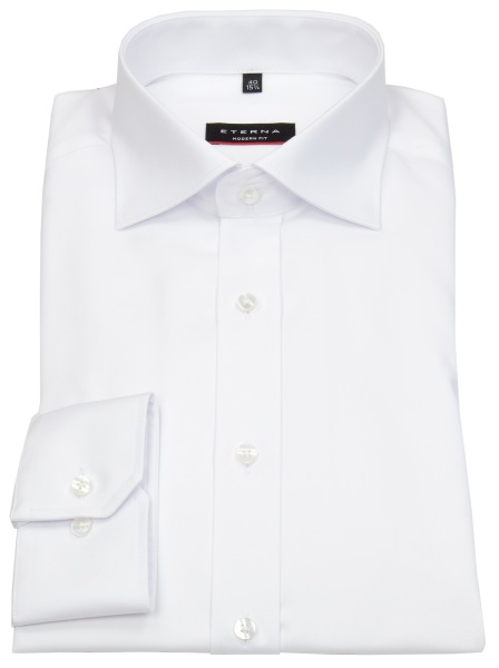 Eterna Hemd - Modern Fit - Cover Shirt blickdicht - weiß - extra langer Arm 72cm - ohne OVP - 8817 X18K 00 Al=72cm 