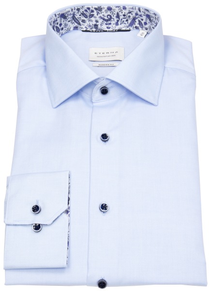 Eterna Hemd - Modern Fit - Cover Shirt - Kontrastknöpfe - hellblau - 8819 X14K 10 
