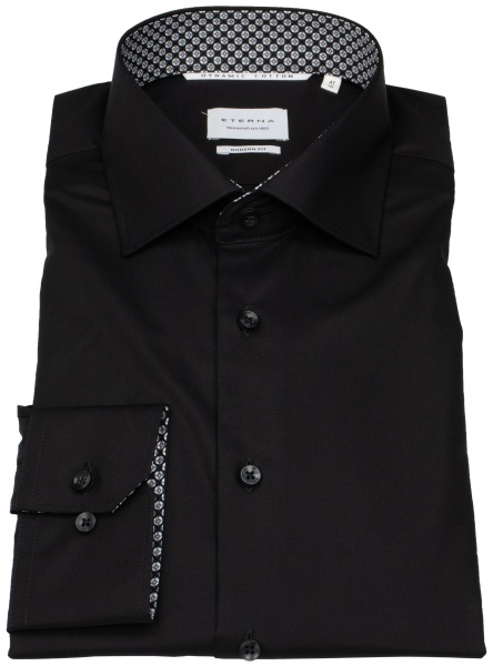 Eterna Hemd - Modern Fit - Kentkragen - Dynamic Cotton - schwarz - 1282 X14K 39 
