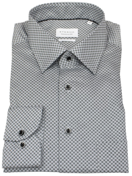 Eterna Hemd - Modern Fit - Kentkragen - grau / schwarz - 4220 X181 35 