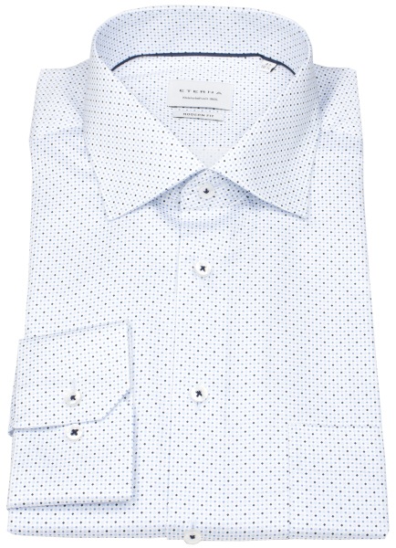 Eterna Hemd - Modern Fit - Kentkragen - hellblau / dunkelblau / weiß - 1054 X19K 11 