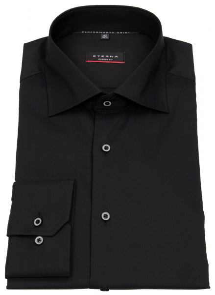 Eterna Hemd - Modern Fit - Performance Shirt - Stretch - schwarz - ohne OVP - 3377 X18K 39 