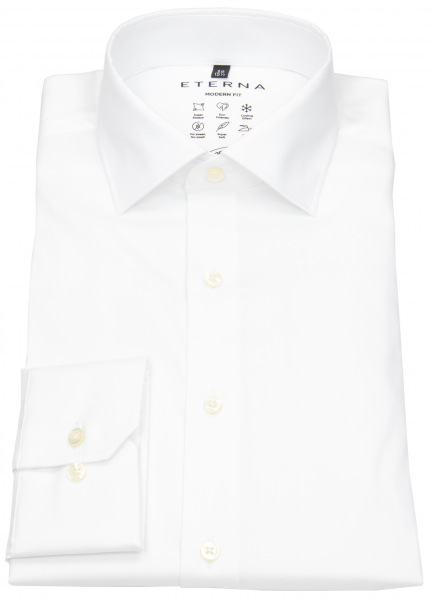 Eterna Hemd - Modern Fit - Performance Shirt - Stretch - weiß - 3377 X18K 00 