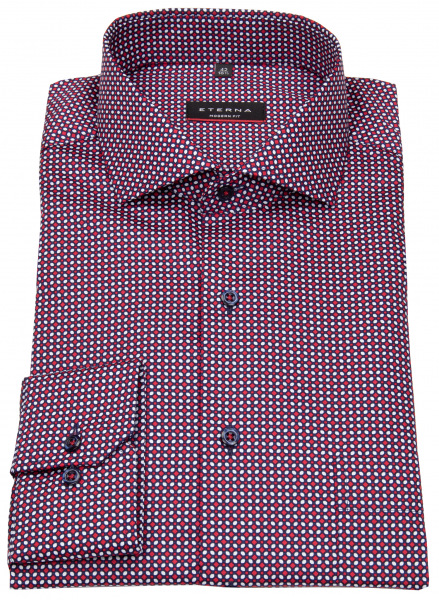 Eterna Hemd - Modern Fit - Print - rot / blau / weiß - 3391 X18V 56 