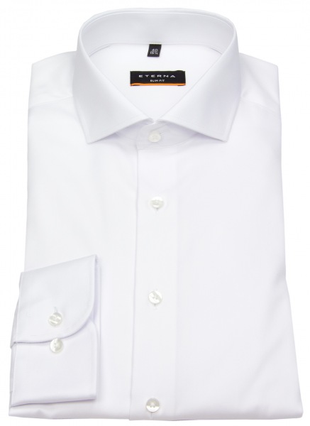 Eterna Hemd - Slim Fit - Cover Shirt - extra blickdicht - weiß - 8817 F182 00 