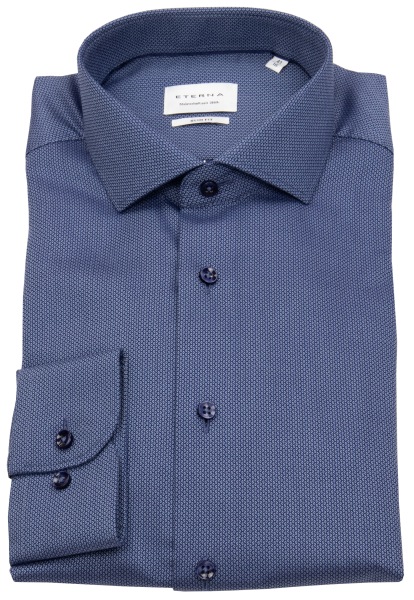 Eterna Hemd - Slim Fit - dunkelblau / blau - extra langer 70cm Arm - ohne OVP - 1178 F182 07 Al=70 
