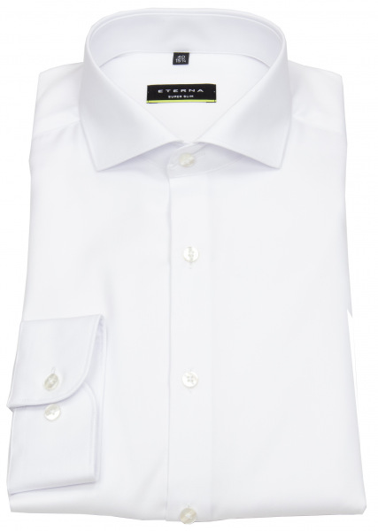 Eterna Hemd - Super Slim Fit - Haikragen - Cover Shirt - extra blickdicht - weiß - ohne OVP - 8817 Z182 00 