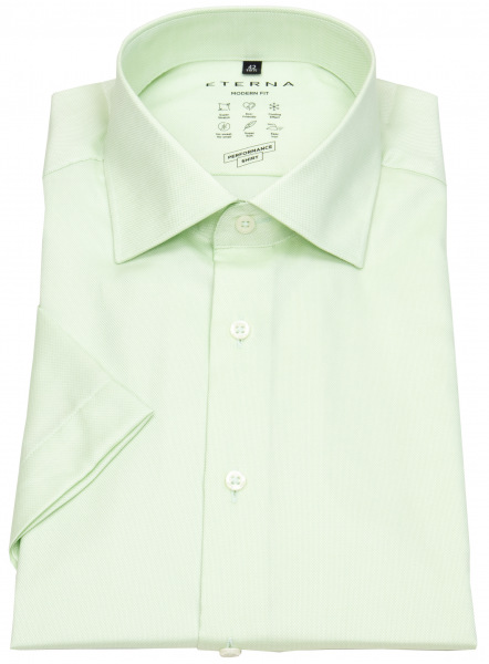 Eterna Kurzarmhemd - Modern Fit - Performance Shirt - hellgrün - 4084 C18K 40 