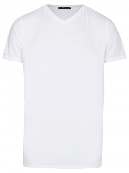 Eterna T-Shirt - V-Ausschnitt - weiß - 800  Al=AC 00 