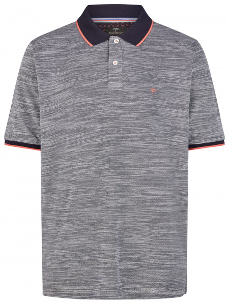 Fynch-Hatton Poloshirt - Casual Fit - Piqué - Kontrastkragen - blau - 1122 1733 1632 