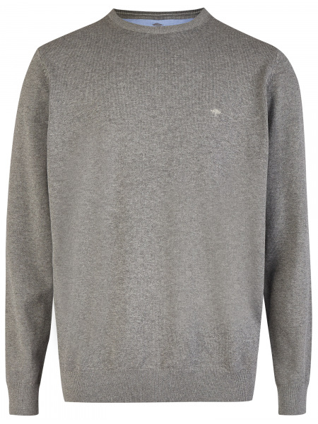 Fynch-Hatton Pullover - Casual Fit - Rundhals-Ausschnitt - grau - SFPK210 936 