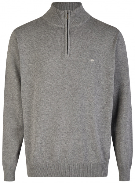 Fynch-Hatton Pullover - Casual Fit - Troyer - grau - SFPK215 936 