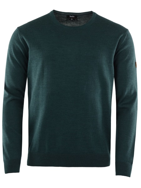 Hajo Pullover - Regular Fit - Rundhals - dunkelgrün - 20033/4 515 