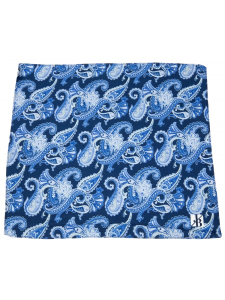 Jacques Britt Einstecktuch - Seide - dunkelblau / blau - 20.692040.15 