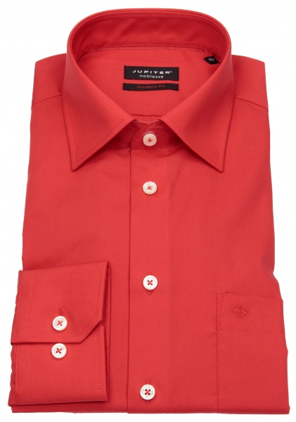 Jupiter Hemd - Modern Fit - Kentkragen - rot - 2235-11991 310 