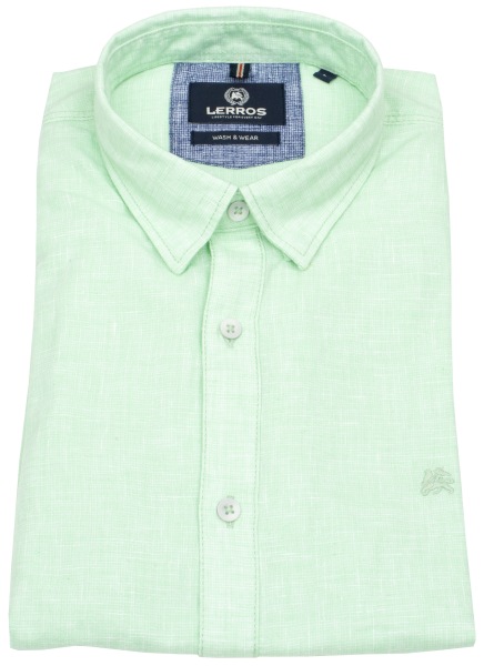 Lerros Kurzarmhemd - Regular Fit - Under Button Down - hellgrün - 2562440 616 