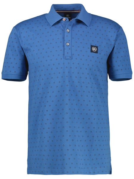 Lerros Poloshirt - Modern Fit - Muster - blau - 2563270 435 