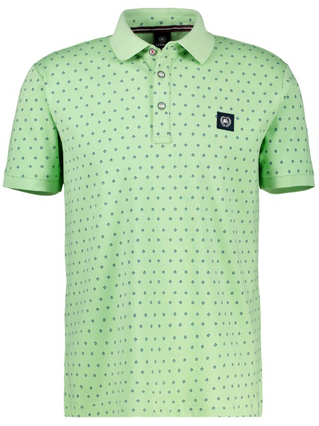 Lerros Poloshirt - Modern Fit - Muster - hellgrün - 2563270 616 
