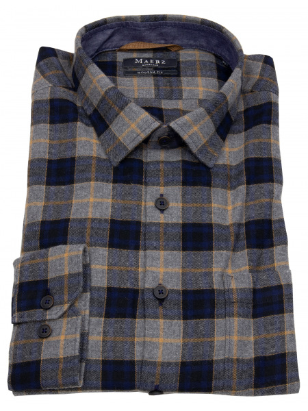 MAERZ Muenchen Hemd - Modern Fit - mehrfarbig kariert - 735201 399 